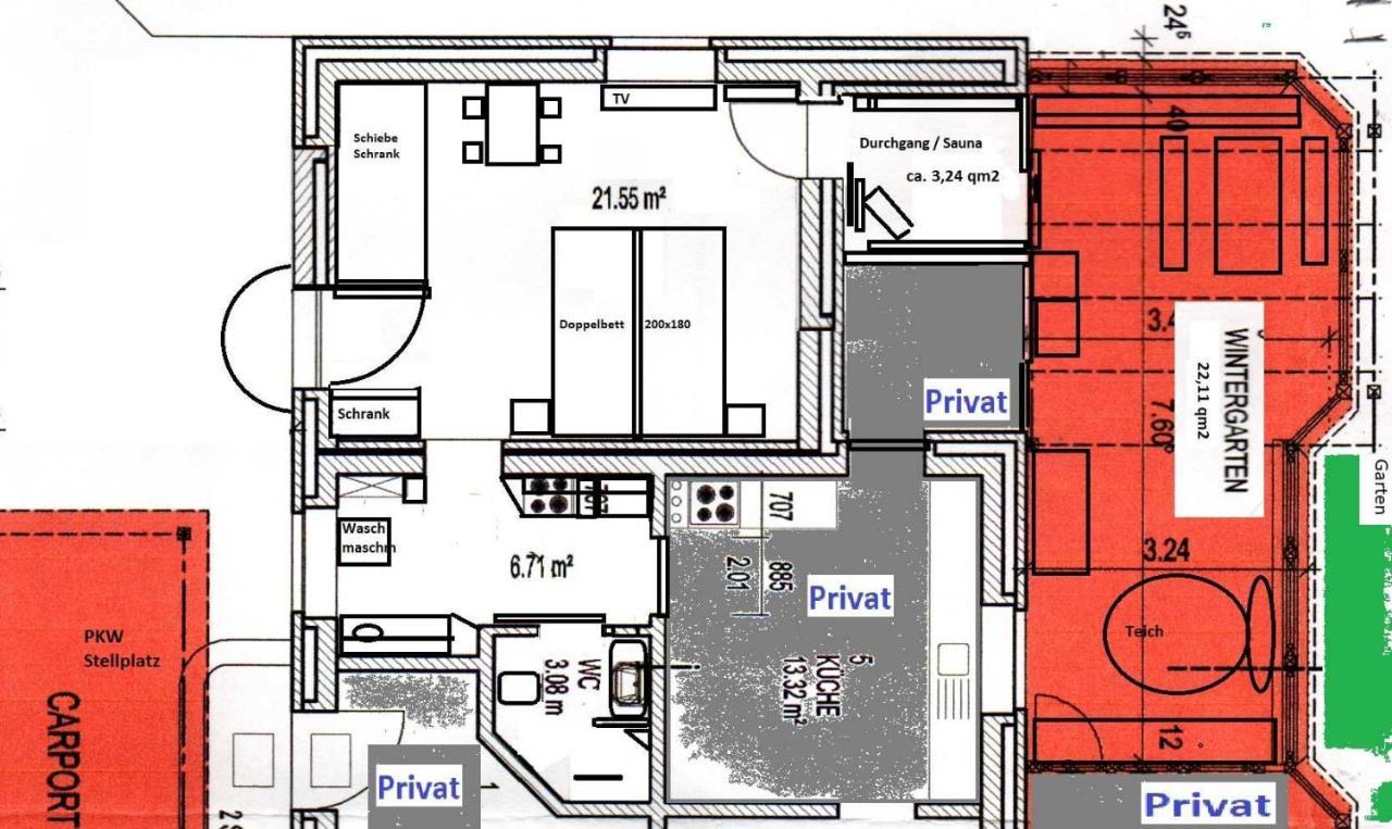 Kommod Stuv - Fewo Fuer 2 Personen Mit Wintergarten Und Sauna Langstedt Esterno foto